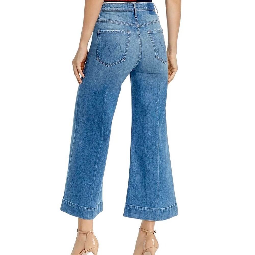 Mother SUPERIOR 25 The Swooner Roller Yoke Front Crop Wide Leg Post No Bills - Picture 15 of 16